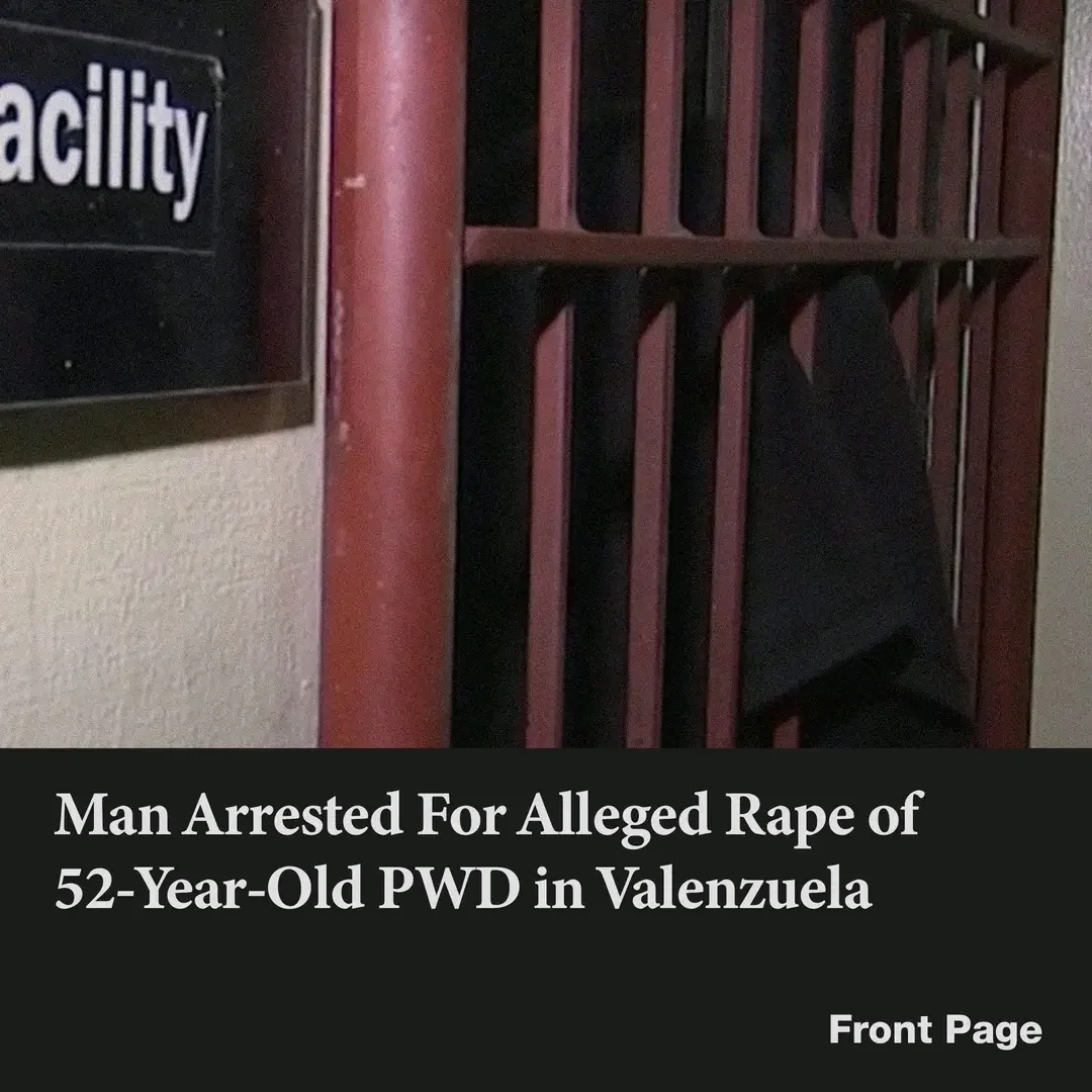 A 24-year-old man who allegedly raped a 52-year-old lady with a disability in Valenzuela