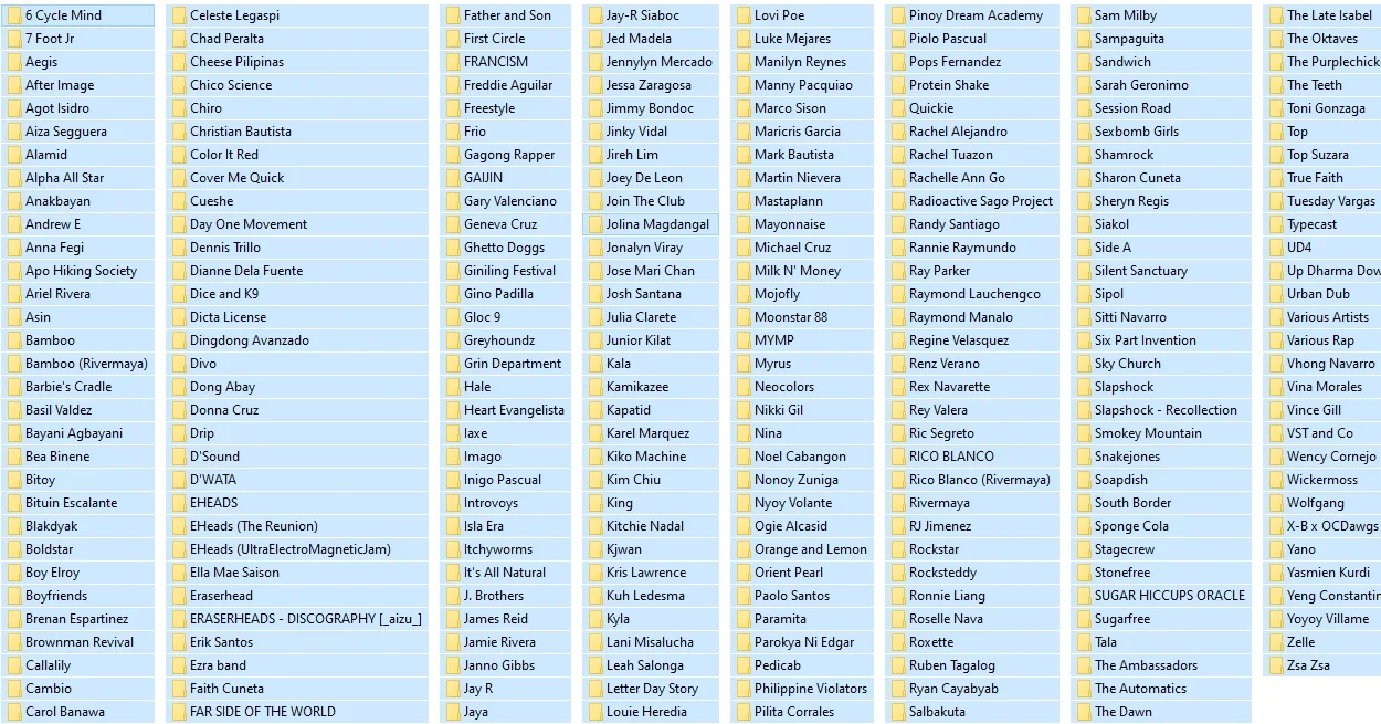 Assorted Original Pilipino Music (OPM)