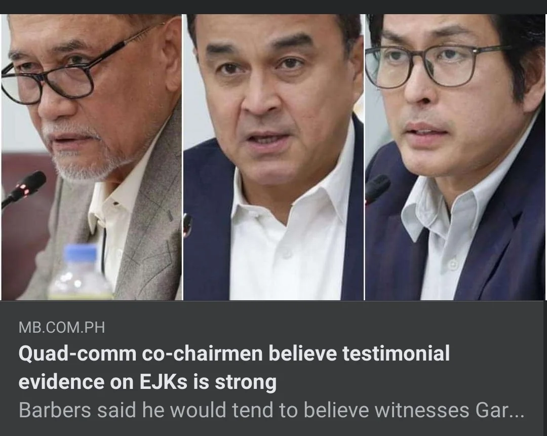 Quad-comm co-chairmen believe testimonial evidence on EJKs is strong