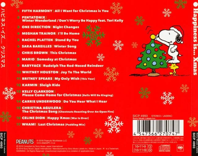 DJ 2016 Various Artists - Happiness Is Xmas (Sony Music, SICP 4993, Japan)