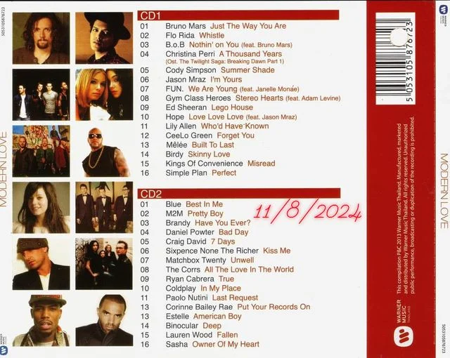Modern Love (Warner Music, Promo, Thailand)