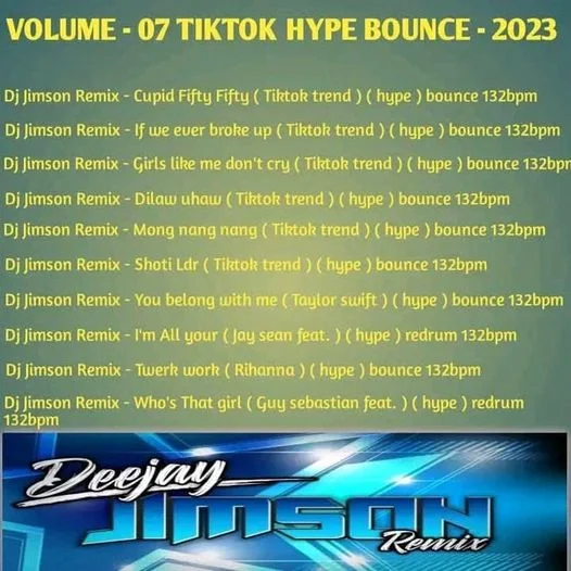 DJ Jimson Remix Volume 7 Tiktok Hype