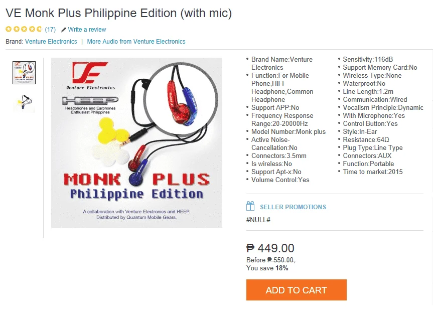 "bang for the buck" earphones