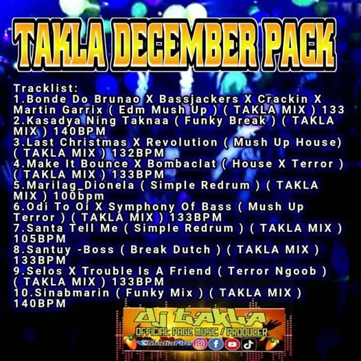 DJ TAKLA DECEMBER REMIX PACK 2024