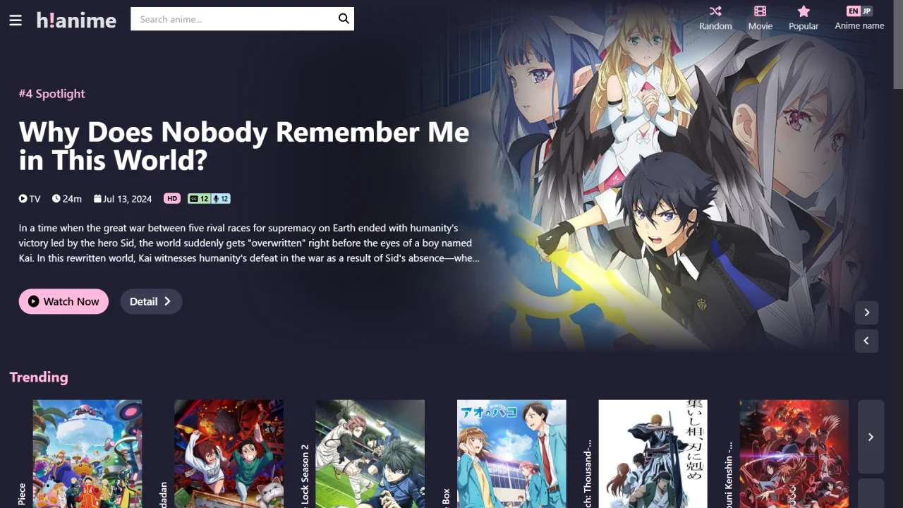 Watch Anime for free (Ad-free Website)