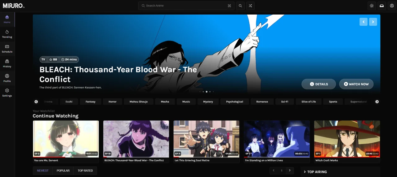 Watch Anime for free (New Website)
