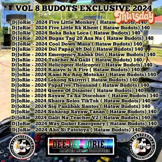 DJ JORIE VOL.8 BUDOTS EXCLUSIVE
