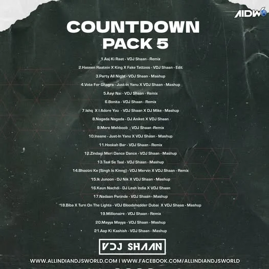 DJ SHAAN DMC MIX COUNTDOWN PACK 5