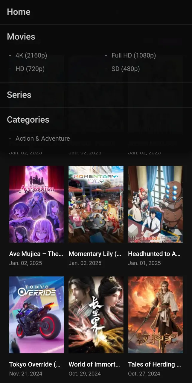 Anime site (Free)