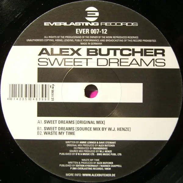 Alex Butcher - Sweet Dreams (Vinyl, 12'') 2001 (24-96)