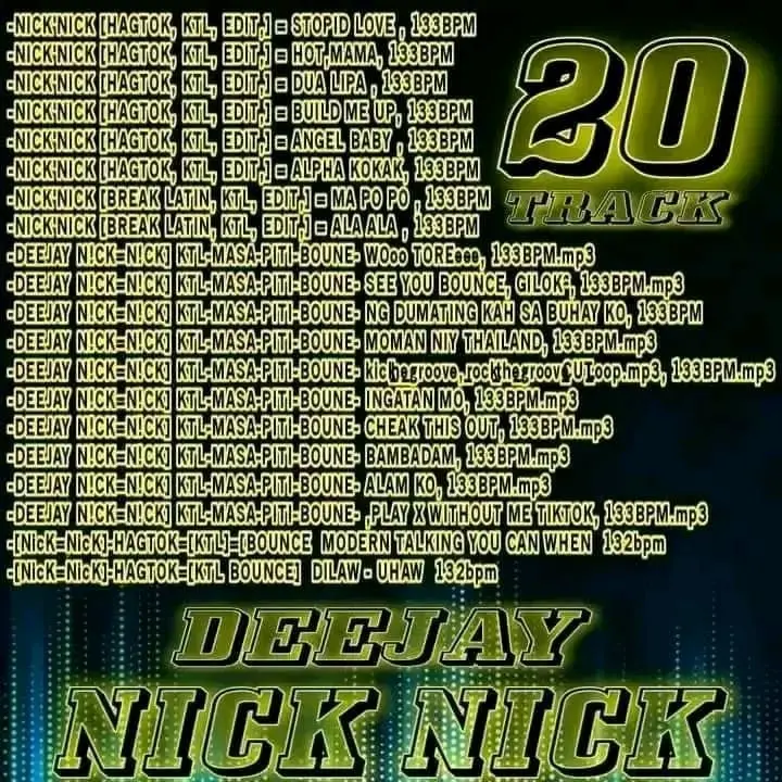 DJ NICK NICK KTL HAGTOK