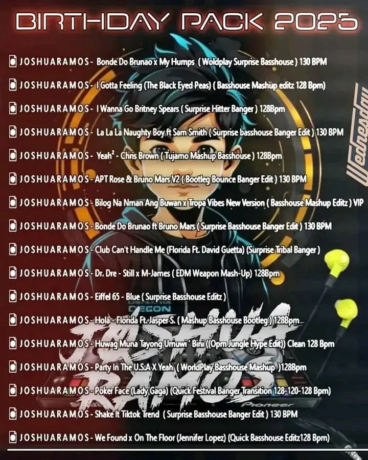DJ JOSHUA RAMOS BIRTHDAY PACK 2025