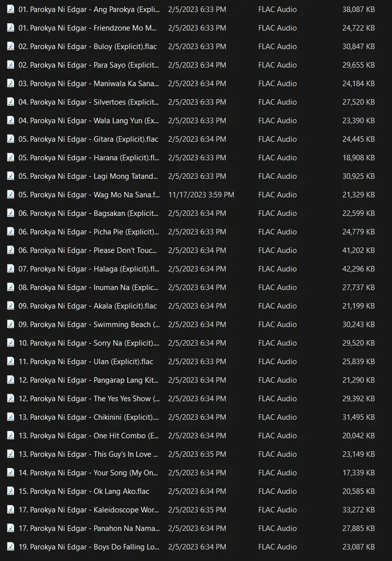 My musics mostly FLACS 388tracks 11.8gb