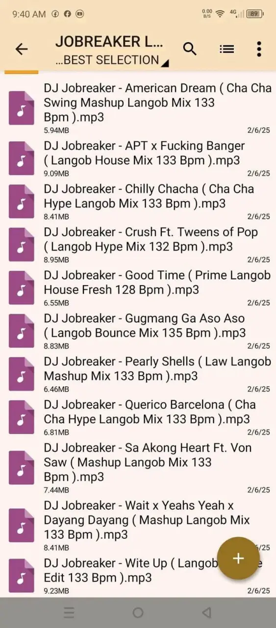 DJ JOBREAKER LANGOB SET 1 2025