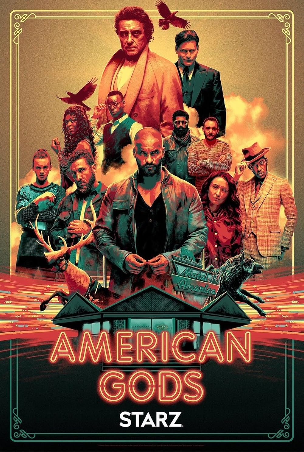 American Gods (Season 1-3) 1080p Bluray DD5.1 h265