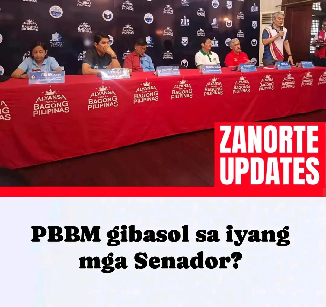 PBBM Sinisi Ng Kanyang Mga Senador.