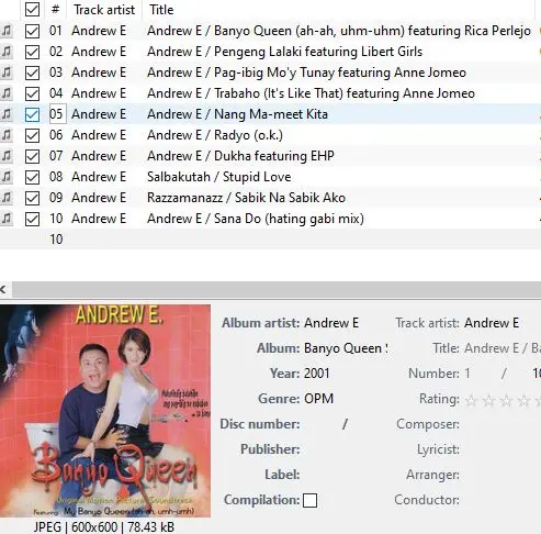 Andrew E 2001 Banyo Queen (OST)