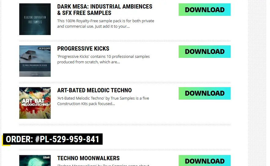 20x producerloops.com Accounts with Purchase Music SAMPLE PACK
