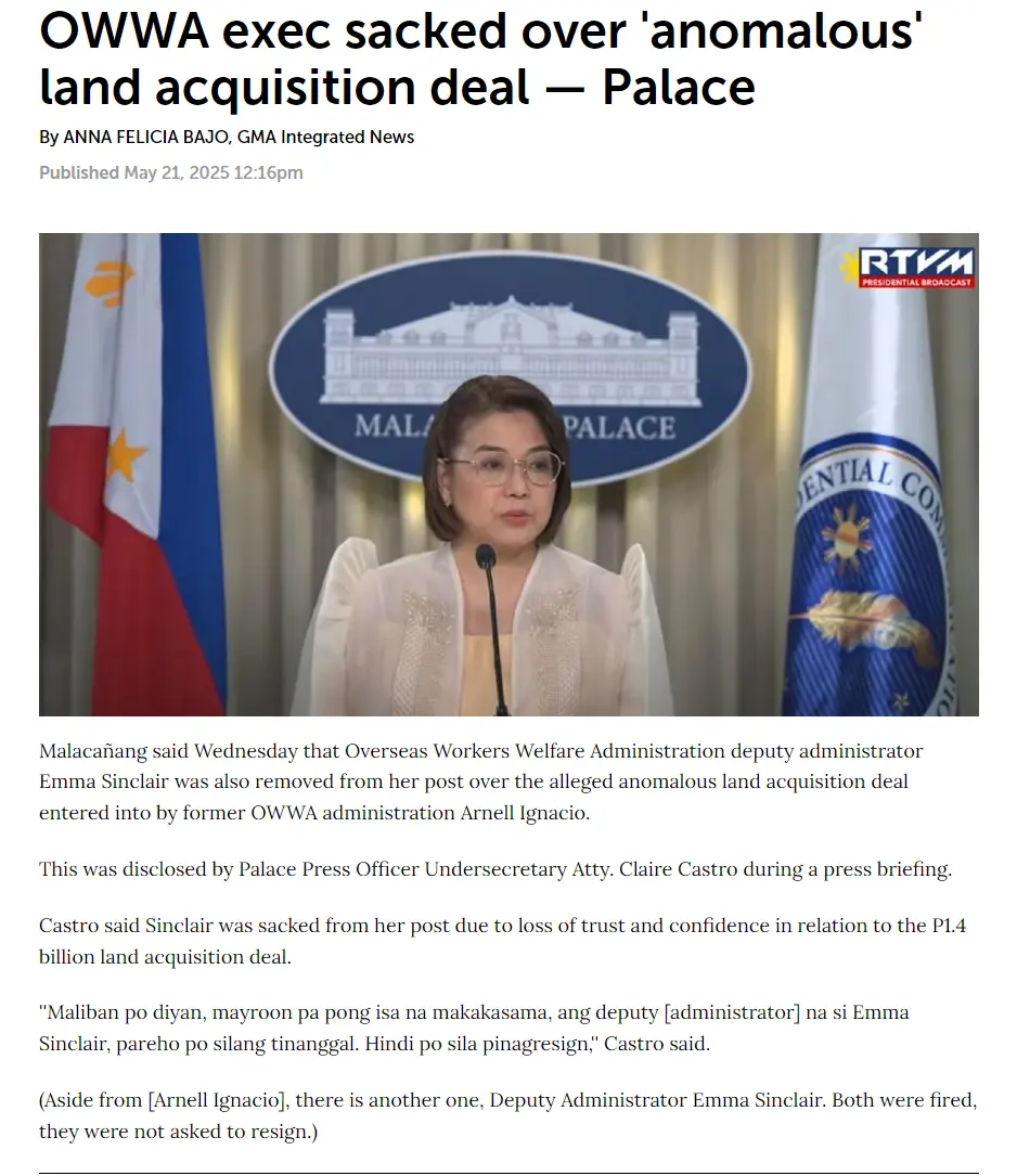 owwa-exec-sacked-over-anomalous-land-acquisition-deal-palace_story p1.webp