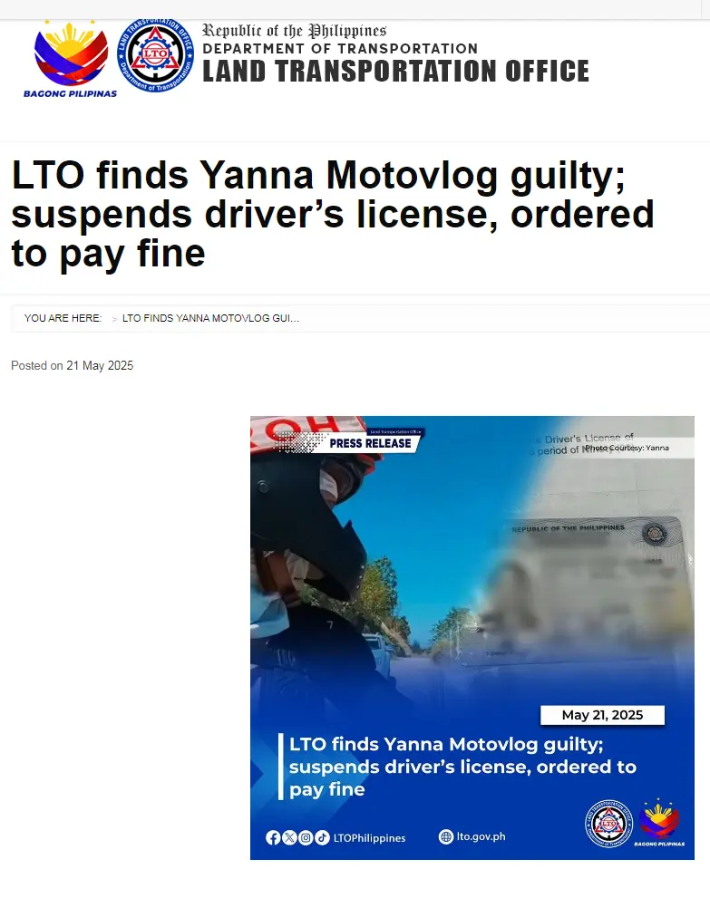 lto-finds-yanna-motovlog-guilty-suspends-drivers-license-ordered-to-pay-fine p1.webp