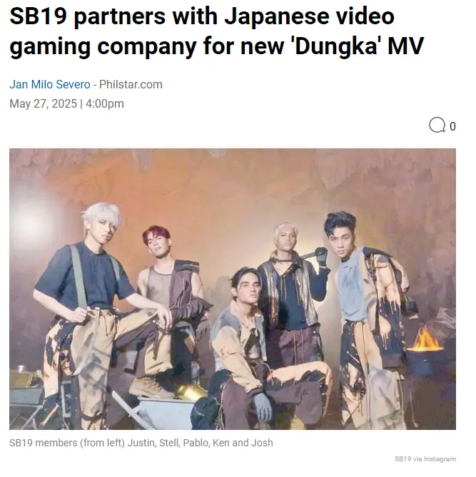 SB19 partners with Japanese video gaming company for new 'Dungka' MV