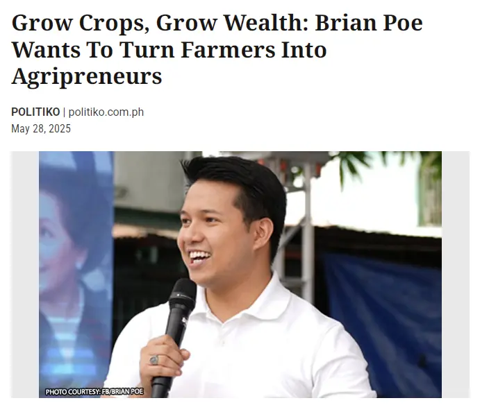 Grow Crops, Grow Wealth: Brian Poe Wants To Turn Farmers Into Agripreneurs