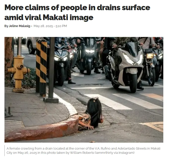 More claims of people in drains surface amid viral Makati image