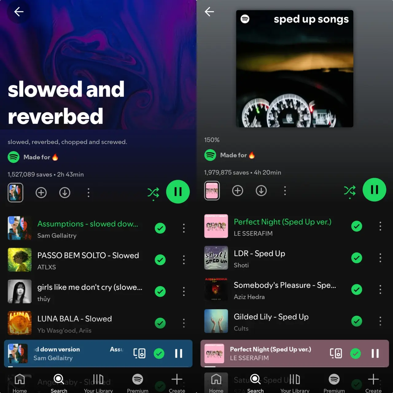 Slowed and reverbed | sped up songs
