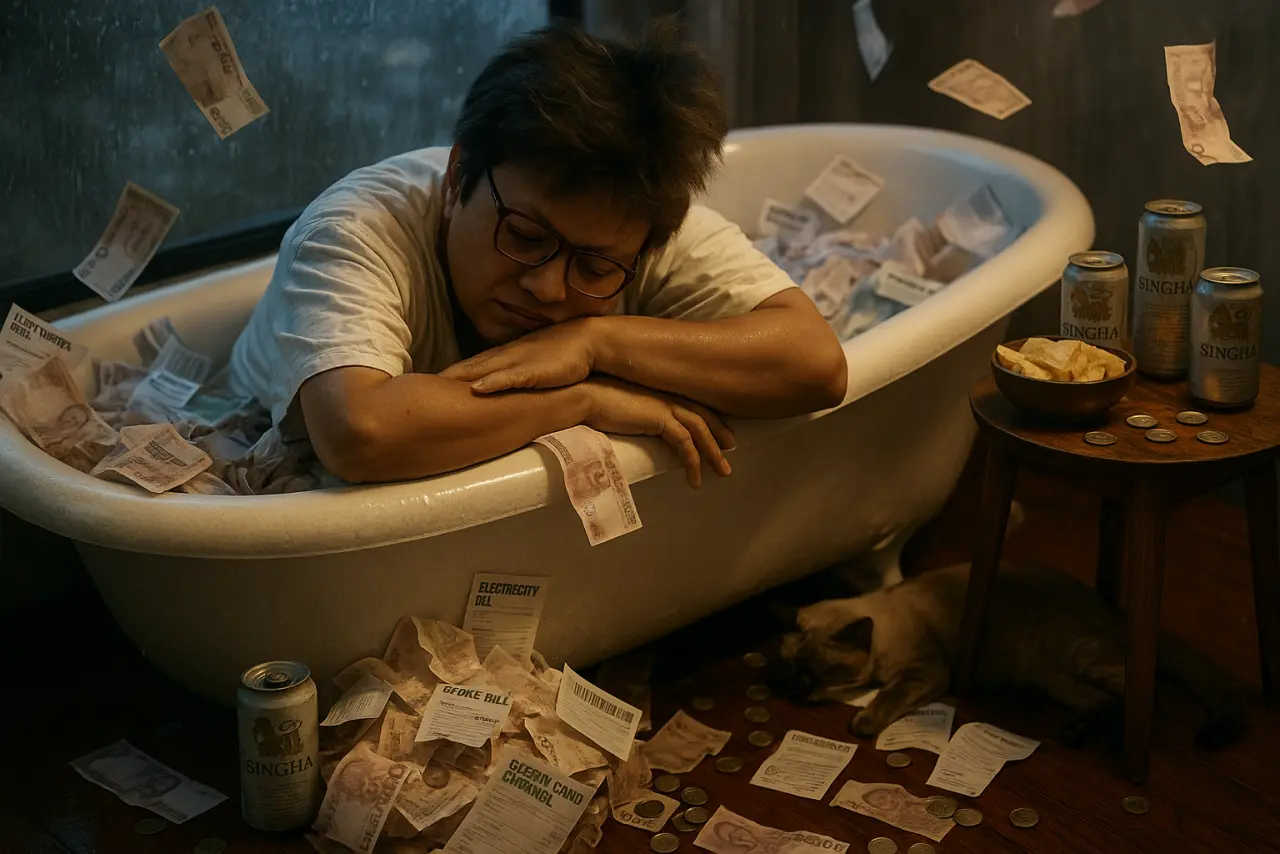 20250621_2135_Bathtub Bills Chaos_remix_01jy9b30y3en7sx2ksdzysfjx5.webp