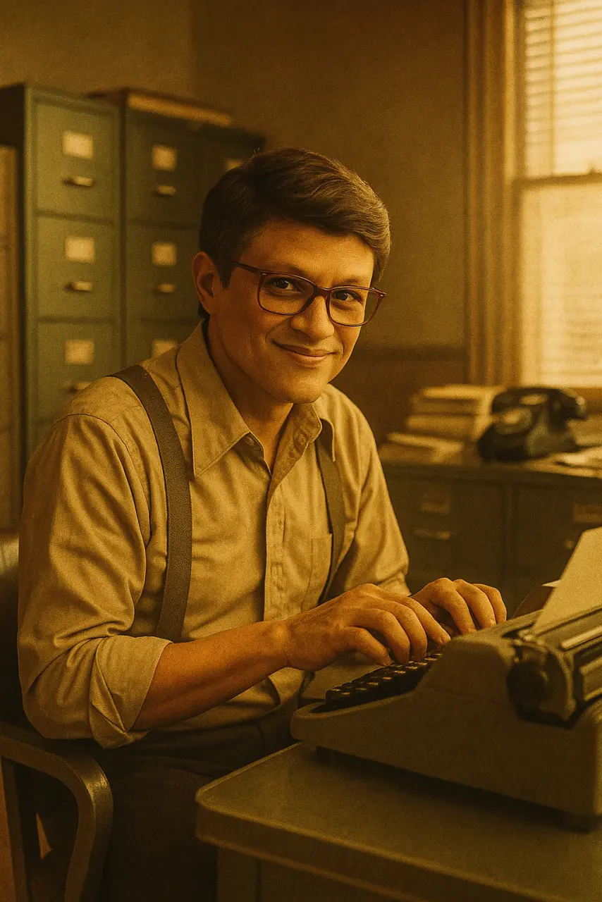 20250630_1756_Vintage Office Scene_remix_01jz045bhpfc186m7a8xhhw0jv.webp