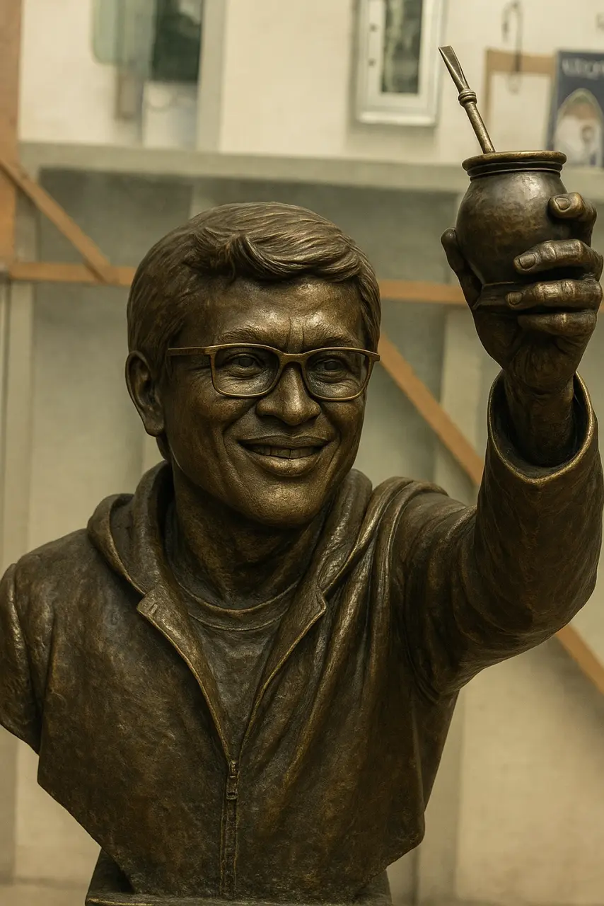 20250701_1355_Bronze Statue with Mate_remix_01jz28ta93ffjtgw8h6vgsbq60.webp