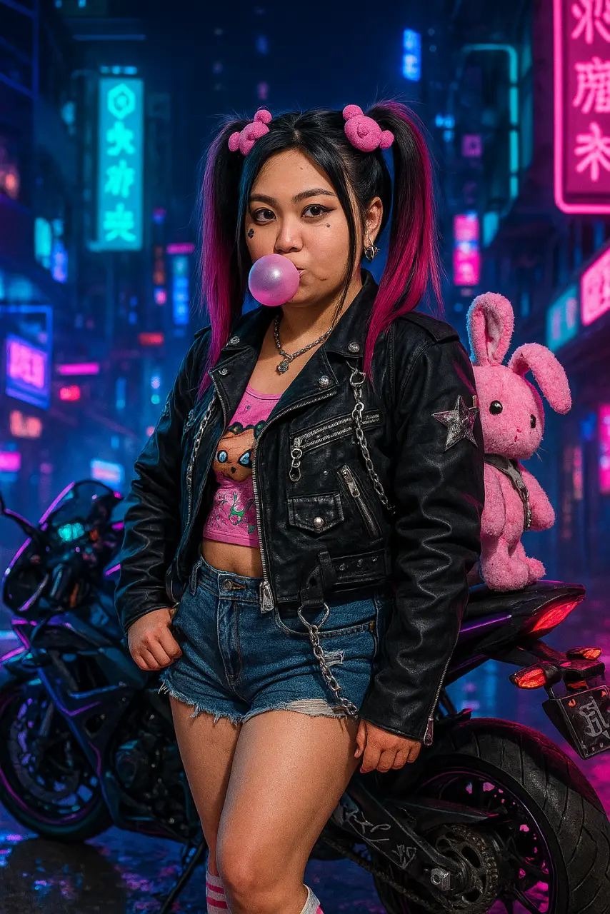 20250703_2111_Cyberpunk Girl Style_remix_01jz86h7y5f9f9fzna63yh23f7.webp