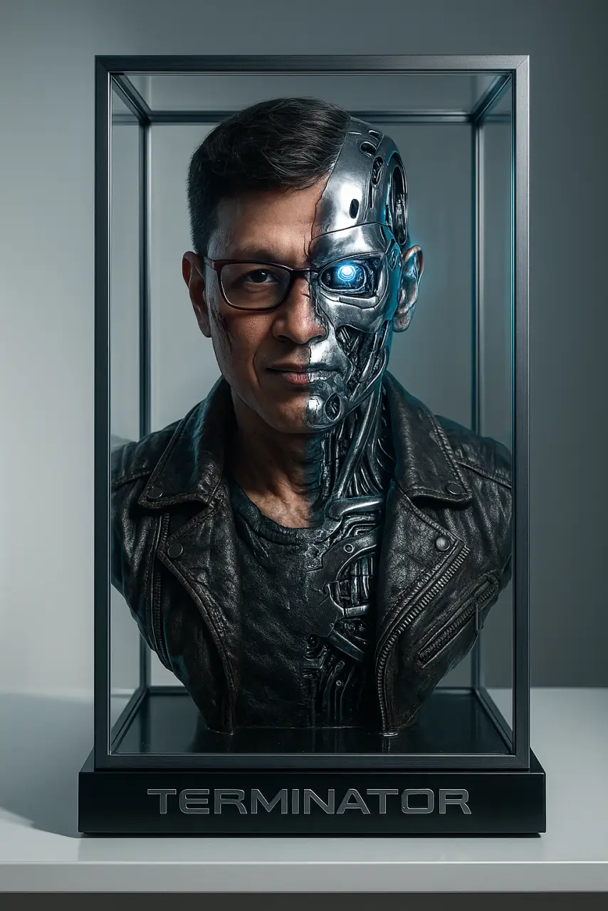 20250704_0558_Futuristic Terminator Bust_remix_01jz94pkkff5584r8q677xztmd.webp
