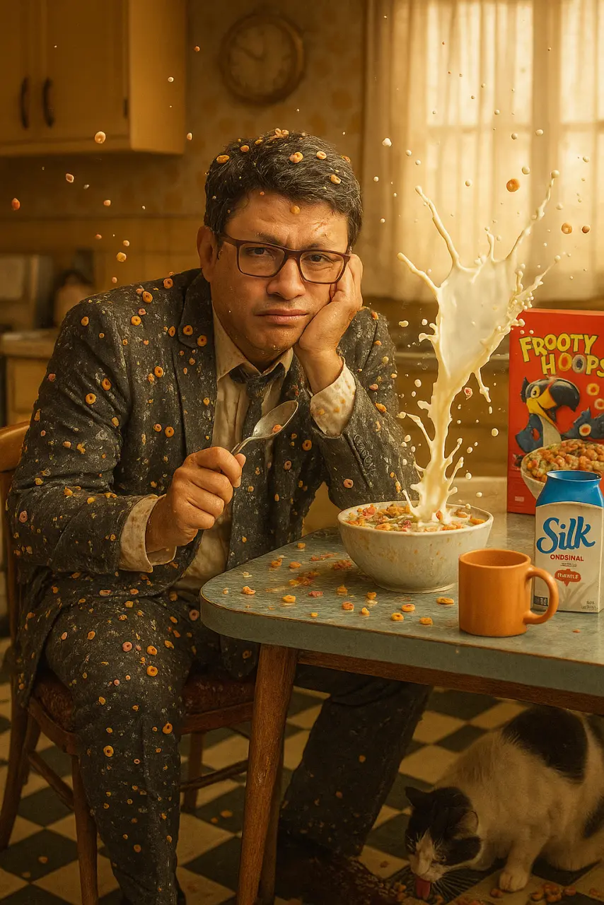 20250704_0636_Cereal Chaos Kitchen_remix_01jz96vzsbetc8m6rx6mz4y2sh.webp