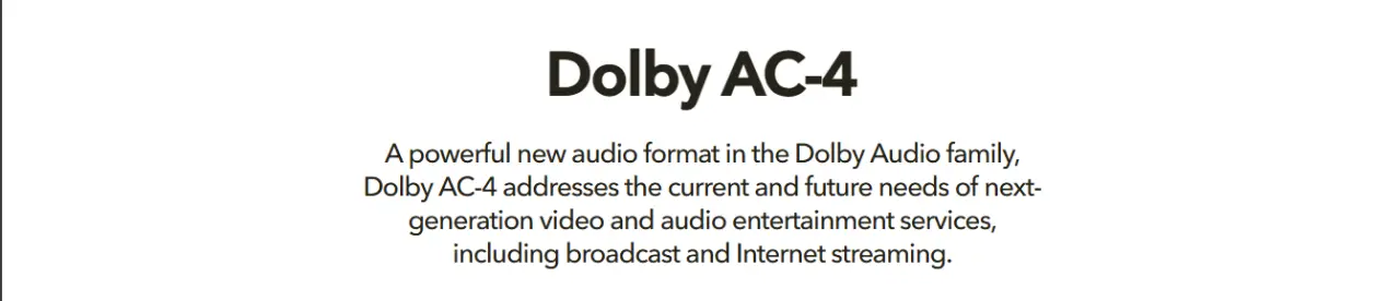 Dolby AC-4