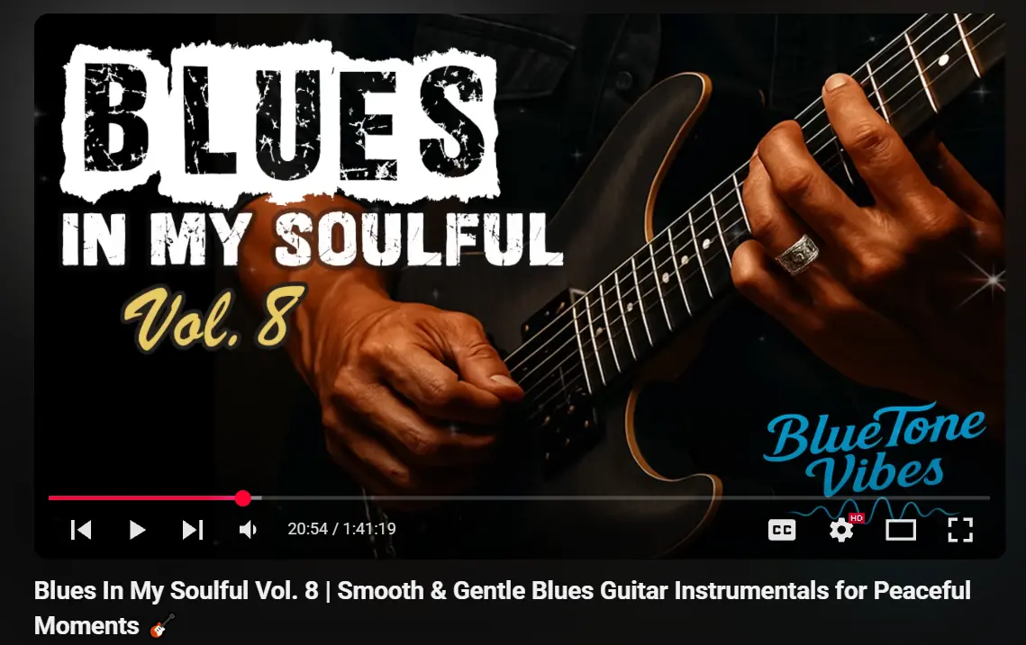 Blues In My Soulful Vol. 8  Smooth & Gentle Blues Guitar Instrumentals for Peaceful Moments