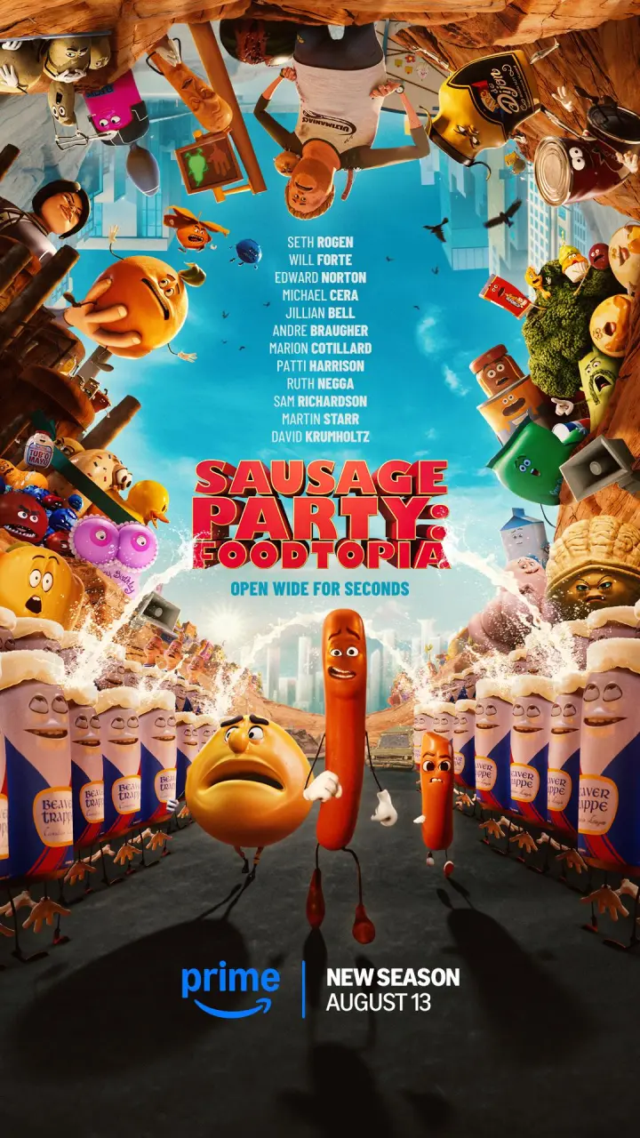 Sausage Party: Foodtopia (2025) Season 2 EP01-08 Complete 1080p WEBRip x264 | Dual Audio Hin-Eng | English Sub | Vega
