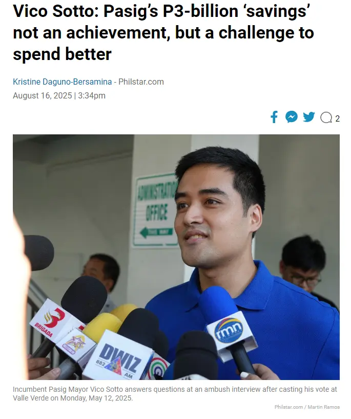 vico-sotto-pasigs-p3-billion-savings-not-achievement-challenge-spend-better p0.webp