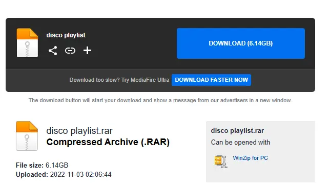 Disco Playlist 2022 6.14GB (Mediafire)