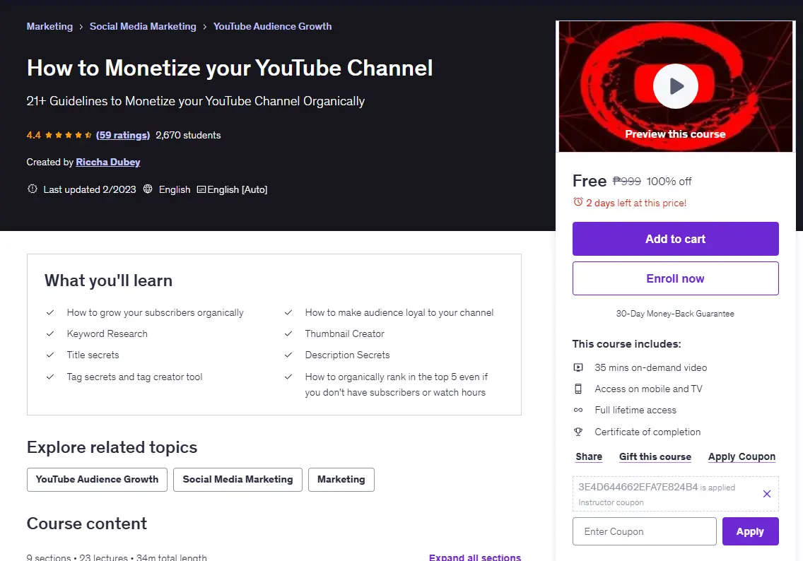 How to Monetize your YouTube Channel