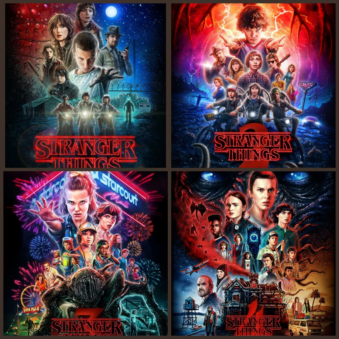 Stranger Things (2016-2022) S01-S04 COMPLETE 1080p WEBRip x265 | English Sub | PSA