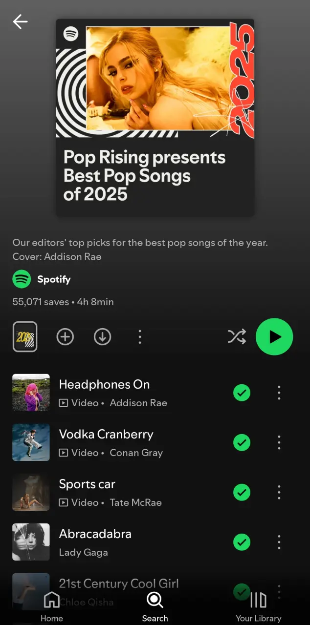 Spotify Playlist: Best Pop Songs of 2025 (Pop Rising)