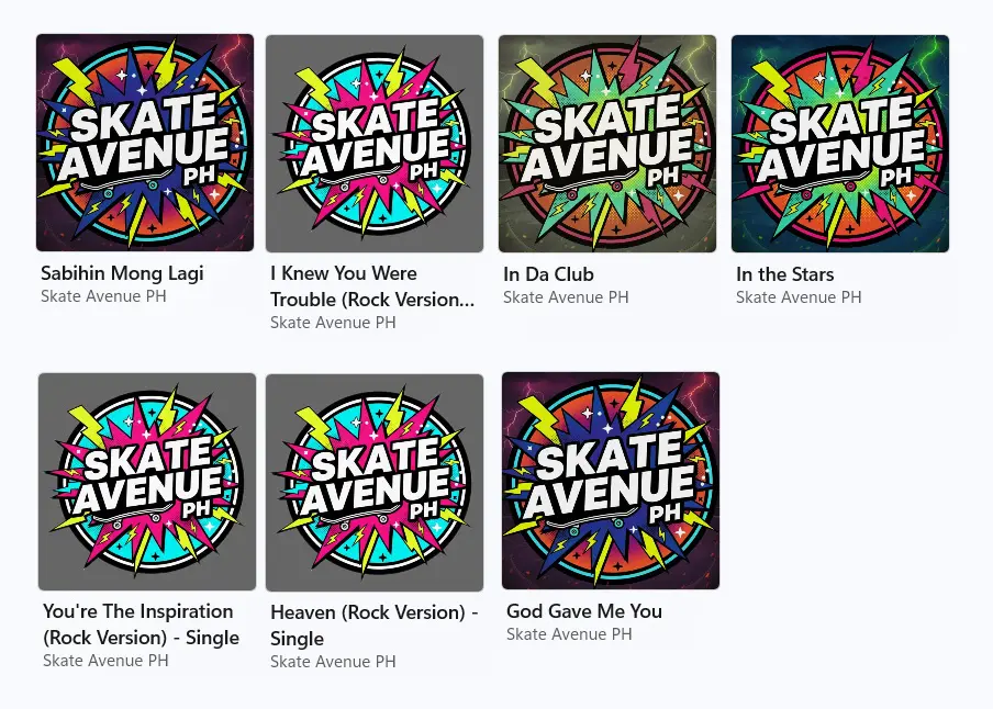 Skate Avenue PH Single Compilation - January 5, 2025 [Tidal FLAC 16-bit 44.1kHz + ALAC 16-bit 48.0kHz]