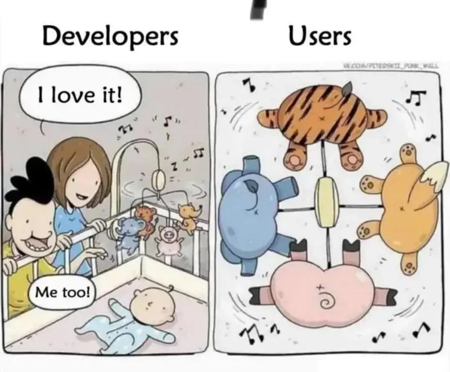 Developers VS Users.webp
