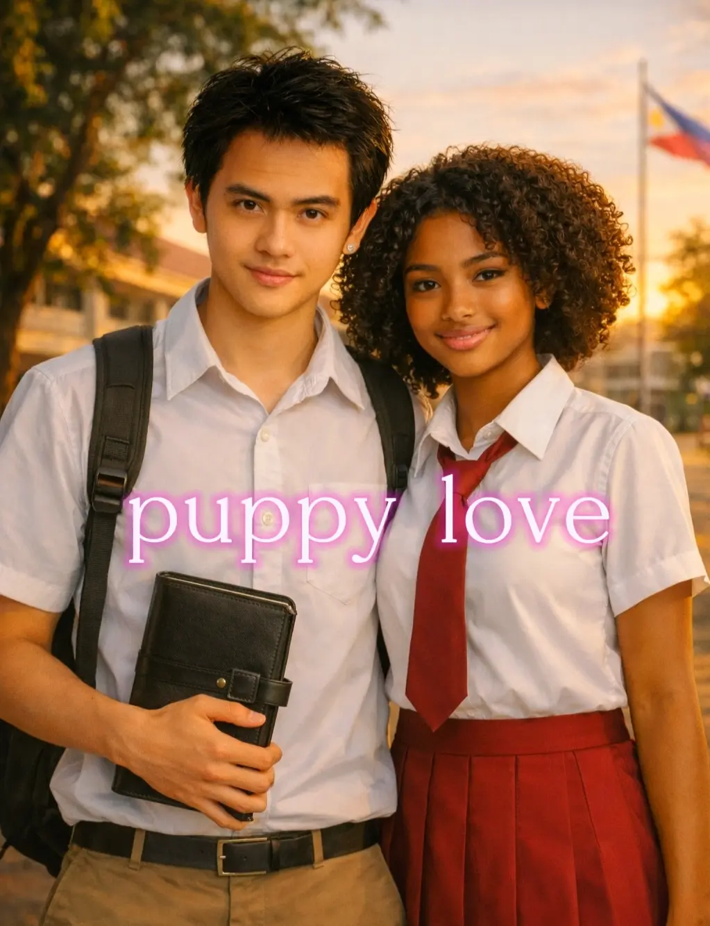 Rod Maceda and African actress in Puppy Love drama series.webp