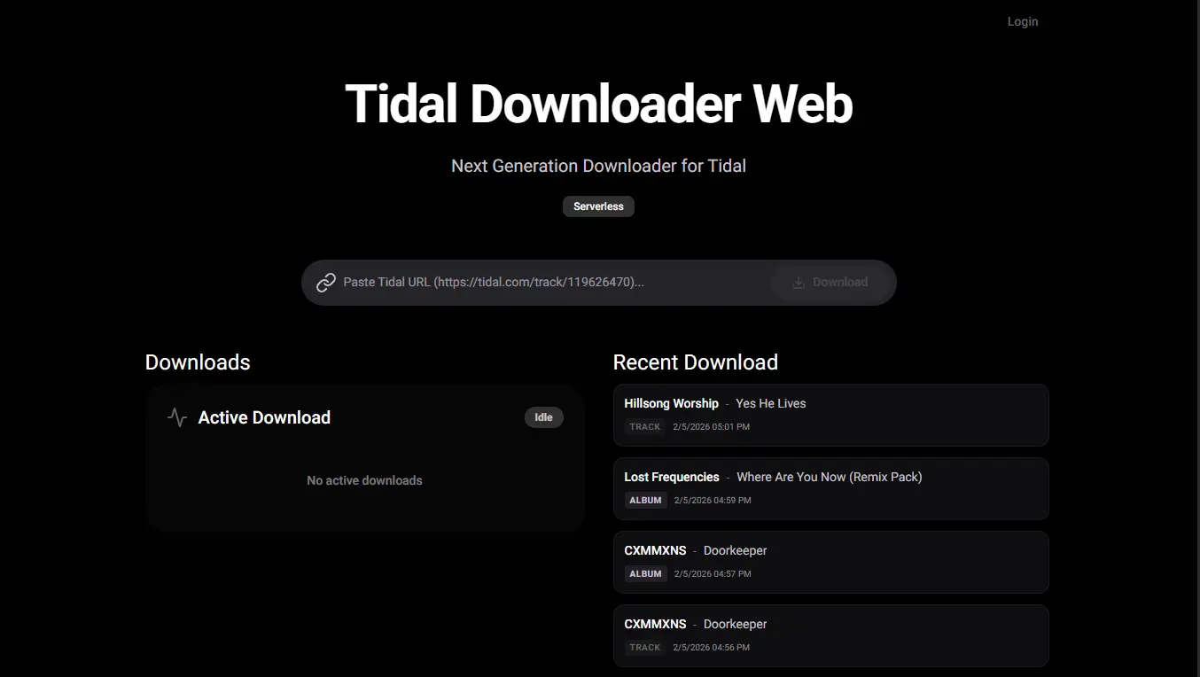 Tidal Downloader Web [Windows/Android/IOS] Download Hi-Res/Lossless Flacs