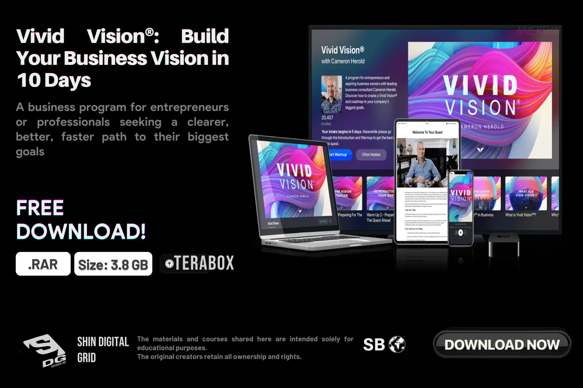 [MindValley] Vivid Vision: Build Your Business Vision in 10 Days | By: Cameron Herold | DDL | 2 GB