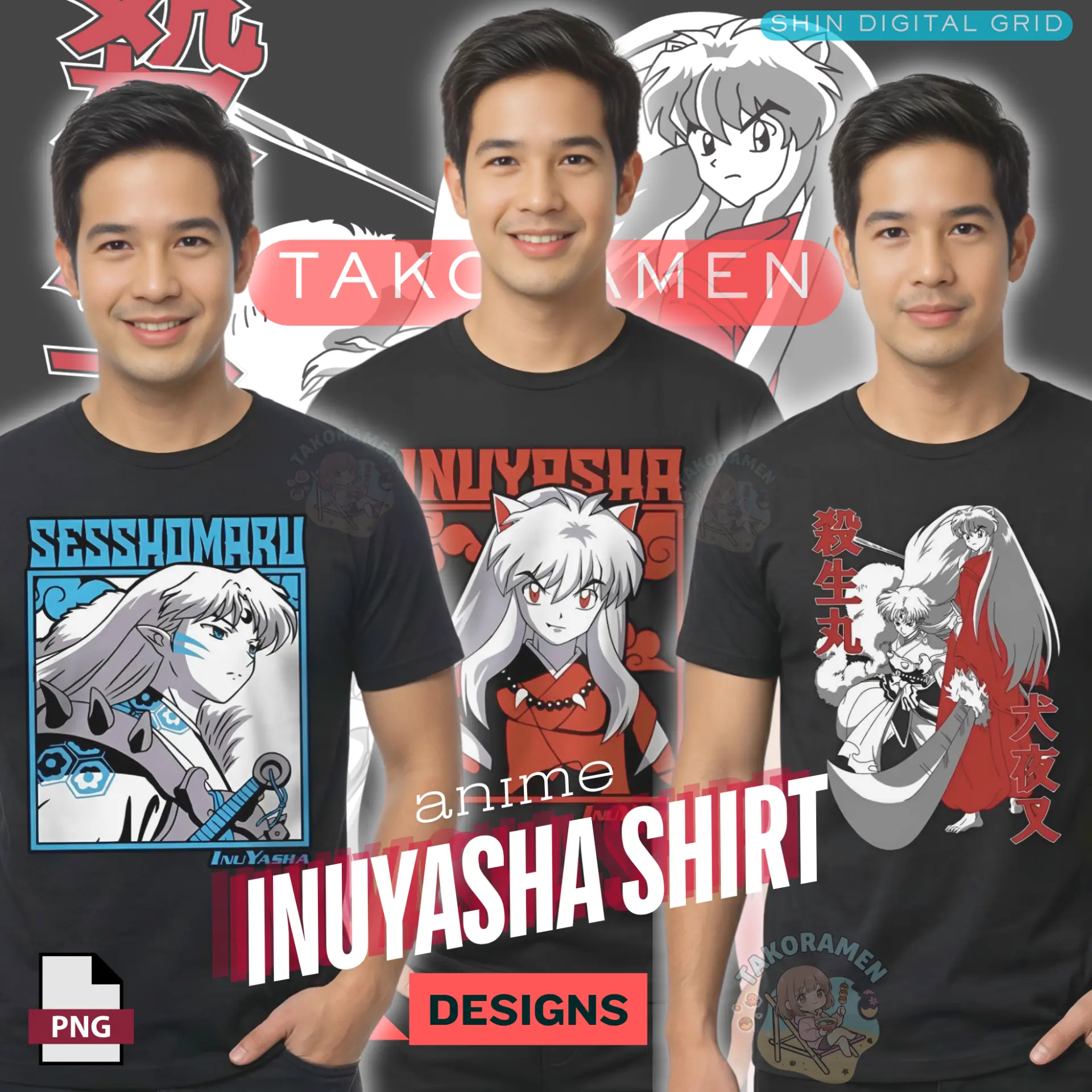 Inuyasha Shirts (3).webp