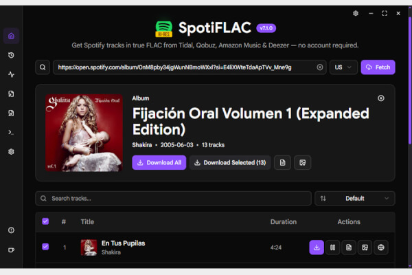 SpotiFLAC 7.1.1 NO Spotify account required to download (no blocking per download)