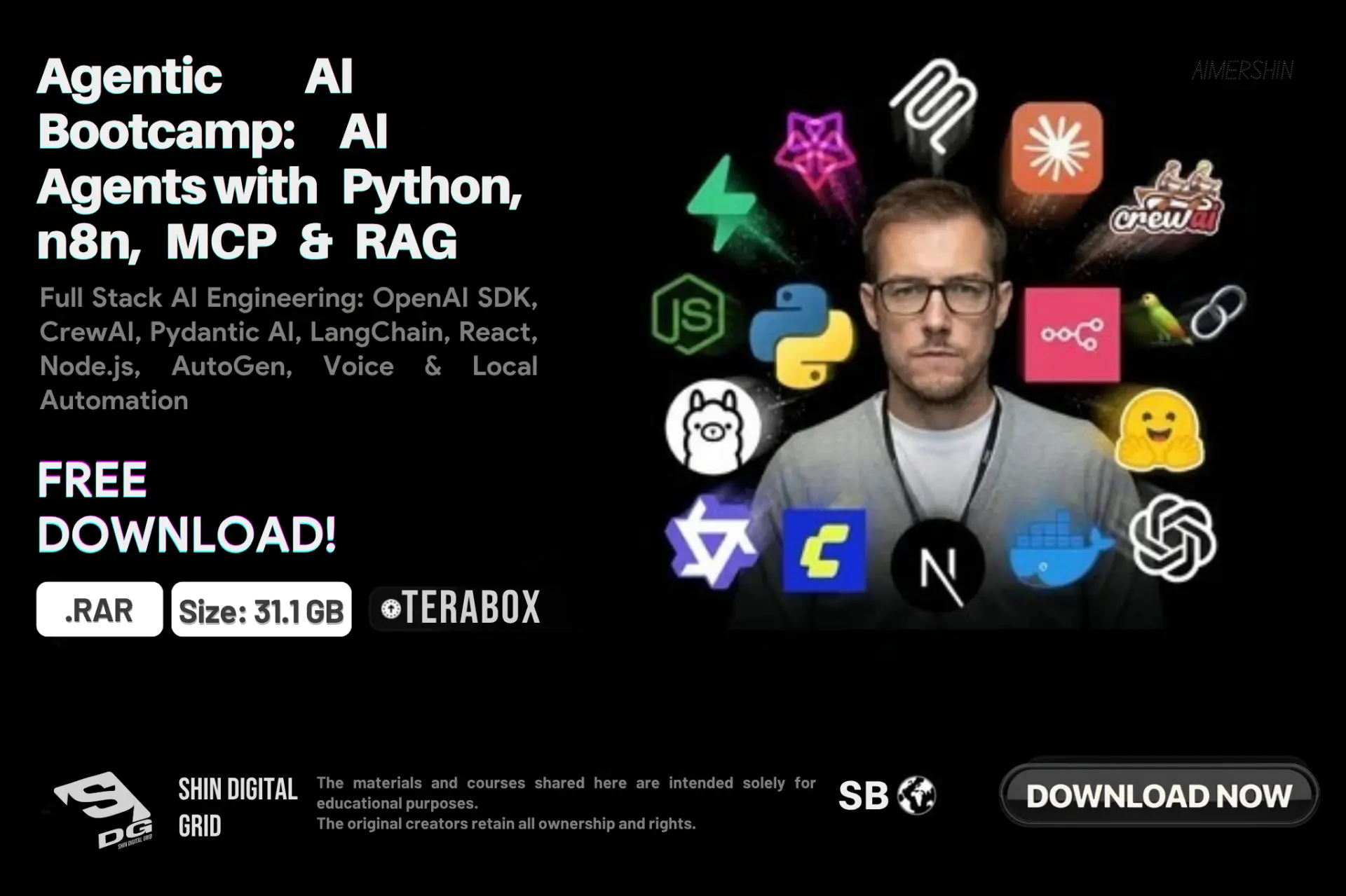 Agentic AI Bootcamp_ AI Agents with Python, n8n, MCP & RAG.webp